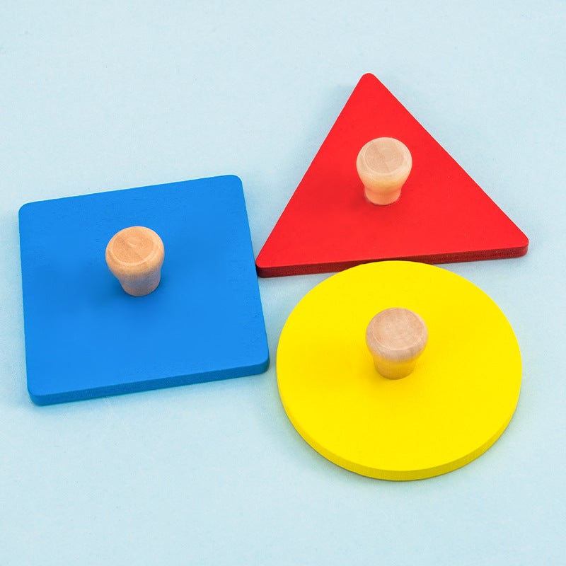 Montessori Puzzle Shape Matching Panel Toddler Hand Scratching Board Toy Wooden Montessori Early Education Educational Enlightenment - Image 4